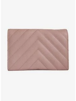 Flash Sale 🥰 Disney Signature D Rose Gold Vegan Leather Foldover Wallet 😀 -Bags & Purses Shop Online 16972526 av2