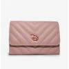 Flash Sale 🥰 Disney Signature D Rose Gold Vegan Leather Foldover Wallet 😀 -Bags & Purses Shop Online 16972526 hi