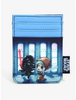 Outlet ❤️ Loungefly Star Wars Obi-Wan Vs. Darth Vader Chibi Characters Cardholder 🎉