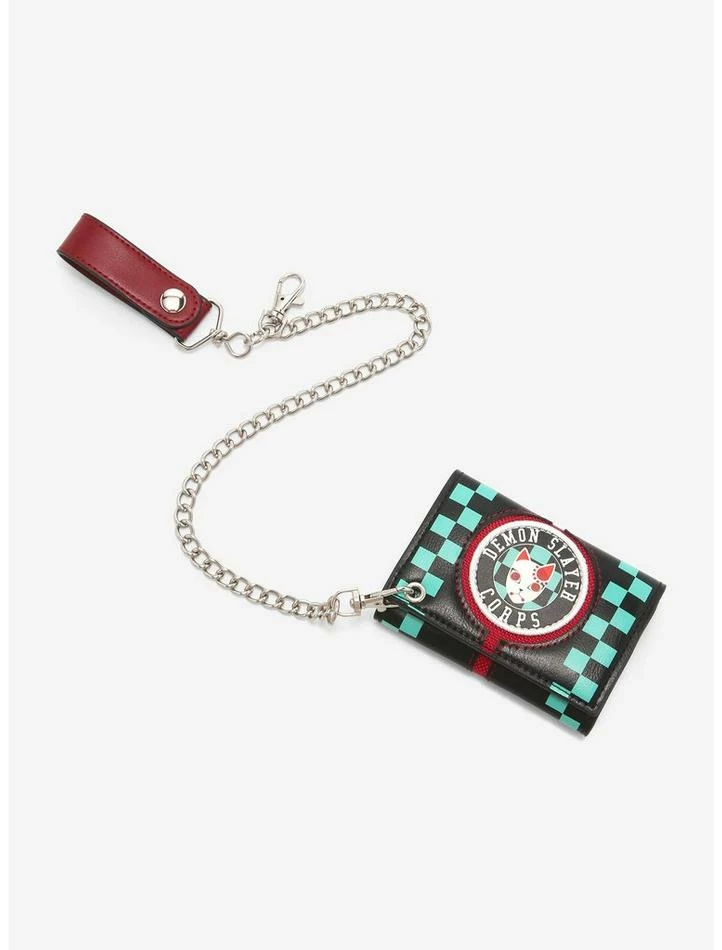 Cheap ⭐ Demon Slayer: Kimetsu No Yaiba Demon Slayer Corps Trifold Chain Wallet ⌛ 3 Cheap ⭐ Demon Slayer: Kimetsu No Yaiba Demon Slayer Corps Trifold Chain Wallet ⌛