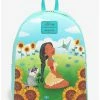 Cheapest 😍 Loungefly Disney Pocahontas Sunflower Mini 🎒 Backpack 💯