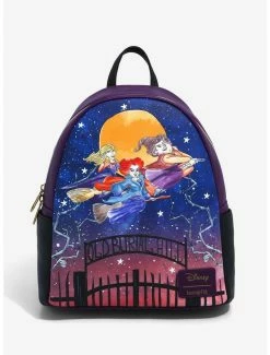Best Pirce 🛒 Loungefly Disney Hocus Pocus Cemetery Night Mini 🎒 Backpack 👏
