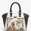 Cheapest 🥰 Loungefly The Nightmare Before ❄ Christmas Jack & Sally Pumpkin Graveyard Satchel Bag 😉 -Bags & Purses Shop Online 17565545 hi