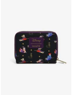 Coupon 🤩 Loungefly Disney Hocus Pocus Sanderson Sisters Mini Zipper Wallet 😀 -Bags & Purses Shop Online 17565613 av1
