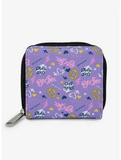 Hot Sale 🤩 Friends Collage Vegan Leather Zip Around Wallet 💯