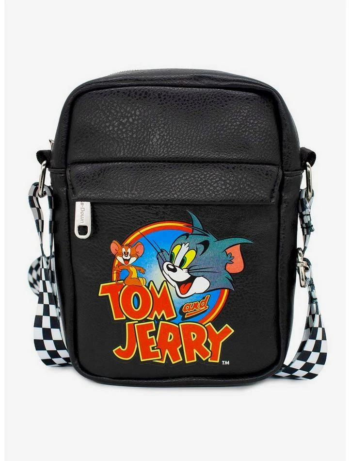 Best Pirce โ Tom and Jerry Logo Vegan Leather Crossbody Bag ๐งจ 3 Best Pirce โ Tom and Jerry Logo Vegan Leather Crossbody Bag ๐งจ