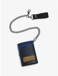 New 🧨 Marvel Black Panther: Wakanda Forever Logo Trifold Chain Wallet 😍 -Bags & Purses Shop Online 17780945 av1