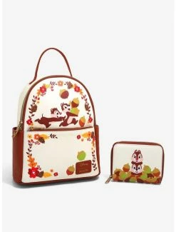 New ⭐ Loungefly Disney Chip 'N' Dale Acorns Zip Wallet ⌛ -Bags & Purses Shop Online 17780959 av3