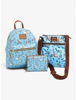 Best deal 🤩 Loungefly Disney Winnie The Pooh Sketch Daisies Mini 🎒 Backpack 🧨 -Bags & Purses Shop Online 18023102 av4
