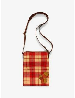 Top 10 😉 Loungefly Disney Chip 'N' Dale Acorn Plaid Passport Crossbody Bag 🛒 -Bags & Purses Shop Online 18042610 av1