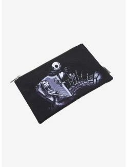 Promo 😉 Loungefly The Nightmare Before 🎄 Christmas Jack & Sally Grave Date Makeup Bag 👏