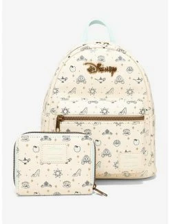 Cheapest 👏 Loungefly Disney Princess Icons Mini 🎒 Backpack 🌟 -Bags & Purses Shop Online 18265309 av4