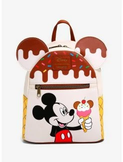 Brand new ❤️ Loungefly Disney Mickey Mouse Ice Cream Mini 🎒 Backpack 💯