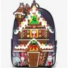 Budget 🤩 Loungefly The Nightmare Before 🎅 Christmas Gingerbread House Mini 🎒 Backpack 🥰 -Bags & Purses Shop Online 18706111 hi