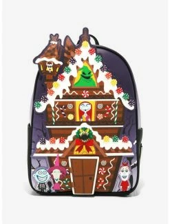Budget 🤩 Loungefly The Nightmare Before 🎅 Christmas Gingerbread House Mini 🎒 Backpack 🥰