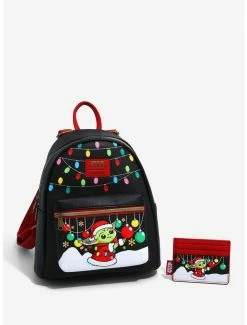Budget 🥰 Loungefly Star Wars The Mandalorian Holiday Grogu Cardholder 🛒 -Bags & Purses Shop Online 18706211 av3