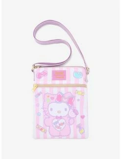 Brand new 😀 Loungefly Hello Kitty 🍬 Candy Monster Passport Crossbody Bag 🤩