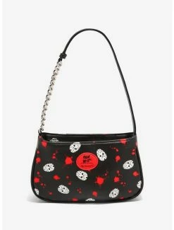 Flash Sale 😍 Her Universe Friday The 13th Jason Mask & Blood Baguette Bag 🥰 -Bags & Purses Shop Online 18802127 av1