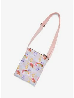 Cheapest 🛒 Loungefly Care Bears Rainbows & Clouds Passport Crossbody Bag ✨ -Bags & Purses Shop Online 18809613 av1
