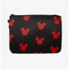 Hot Sale 🎉 Disney Mickey Mouse Head Monogram Black Red Single Pocket Wristlet Wallet ⭐ -Bags & Purses Shop Online 19079769 hi