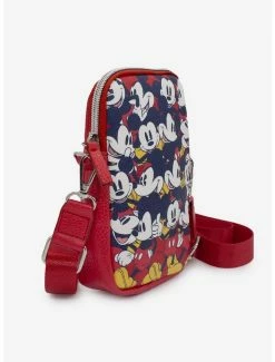 Brand new ⭐ Disney Mickey Mouse Poses Stacked Phone Bag Holder Wallet 🥰 -Bags & Purses Shop Online 19079773 av1