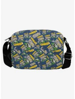 Coupon ✔️ Tom And Jerry Expression Blocks Mash Up Blocks Cross Body Bag ✔️