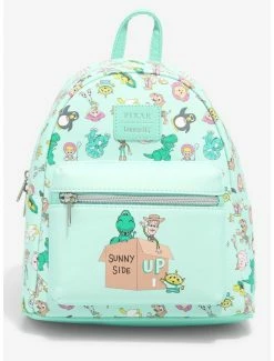Deals 🔔 Loungefly Disney Pixar Sunny Side Up Mini 🎒 Backpack 😉