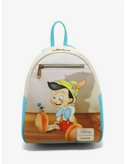 Discount 🧨 Loungefly Disney Pinocchio Duo Mini 🎒 Backpack 👏