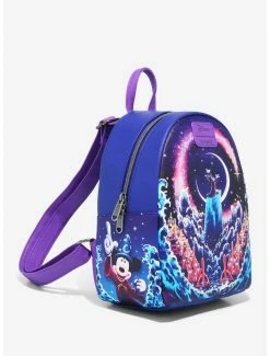 Buy 🤩 Loungefly Disney Fantasia The Sorcerer's Apprentice Mini 🎒 Backpack 🔔 -Bags & Purses Shop Online 19127049 av1