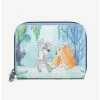 Hot Sale 😉 Loungefly Disney Lady And The Tramp Gaze Mini Zipper Wallet 😀 -Bags & Purses Shop Online 19127437 hi