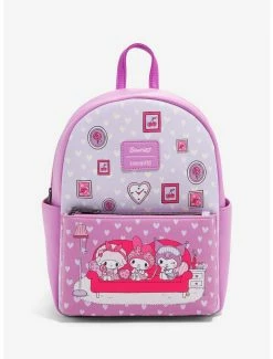 Best Sale 😍 Loungefly My Melody & Kuromi Slumber Party Mini 🎒 Backpack ⌛