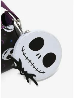 New 🎁 The Nightmare Before 🎁 Christmas Jack Purple Crossbody Bag With Coin Purse 😀 -Bags & Purses Shop Online 19200141 av3