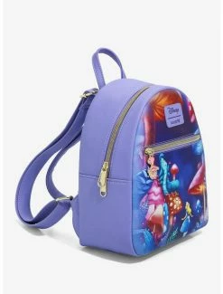 Budget 😍 Loungefly Disney Alice In Wonderland Mushroom Caterpillar Mini 🎒 Backpack 🎉 -Bags & Purses Shop Online 19283740 av1