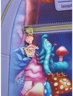 Budget 😍 Loungefly Disney Alice In Wonderland Mushroom Caterpillar Mini 🎒 Backpack 🎉 -Bags & Purses Shop Online 19283740 av4