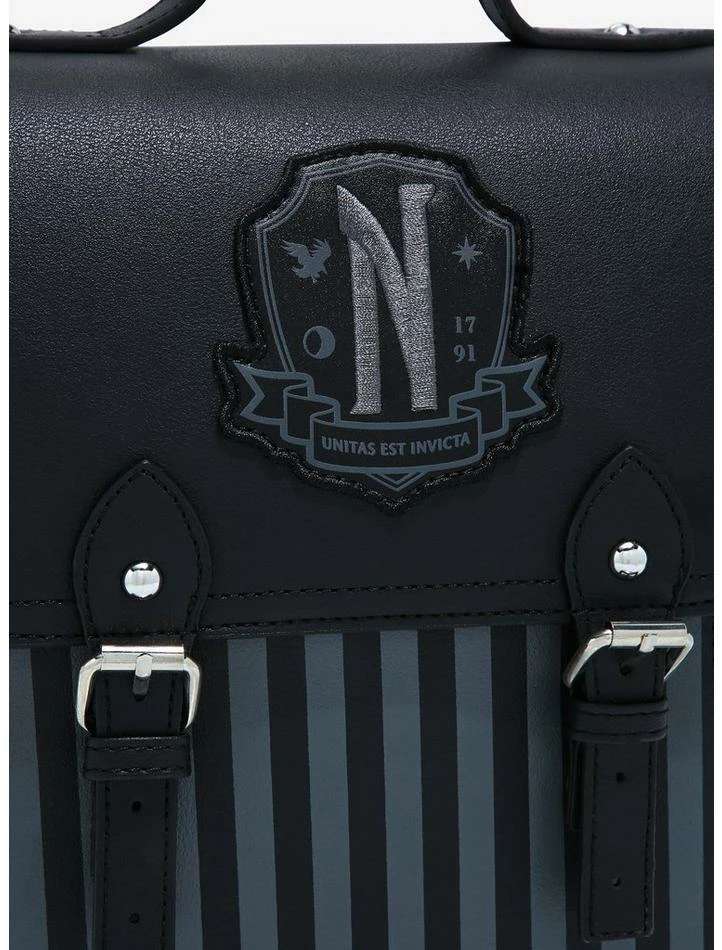 Brand new 🔥 Wednesday Nevermore Academy Mini 🎒 Backpack 😀 7 Brand new 🔥 Wednesday Nevermore Academy Mini 🎒 Backpack 😀 - Image 5