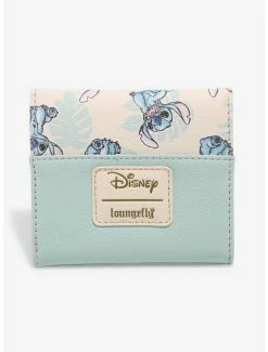 Outlet ⭐ Loungefly Disney Lilo & Stitch Tropical Leaves Mini Wallet 🎉 -Bags & Purses Shop Online 19519061 av1