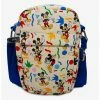 New 😀 Disney Mickey Mouse Action Poses Confetti Collage Cross Body Bag 🎉 -Bags & Purses Shop Online 19621480 hi