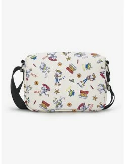 Outlet 🛒 Disney Pixar Toy Story Character Doodles Collage Cross Body Bag 🤩