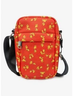 Best Pirce 🎁 Disney Winnie The Pooh Stretch Poses Scattered Cross Body Bag 🎁