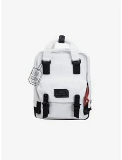 Cheapest 🛒 Doughnut Macaroon Mini Gamescape Series White Mini 🎒 Backpack 🔔