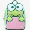 Hot Sale 🧨 Loungefly Keroppi 3D Gingham Mini 🎒 Backpack 🌟 -Bags & Purses Shop Online 19719186 hi