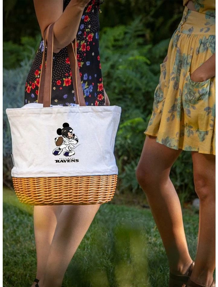 Top 10 ๐ Disney Mickey Mouse NFL Baltimore Ravens Canvas Willow Basket Tote ๐ 6 Top 10 ๐ Disney Mickey Mouse NFL Baltimore Ravens Canvas Willow Basket Tote ๐ - Image 4