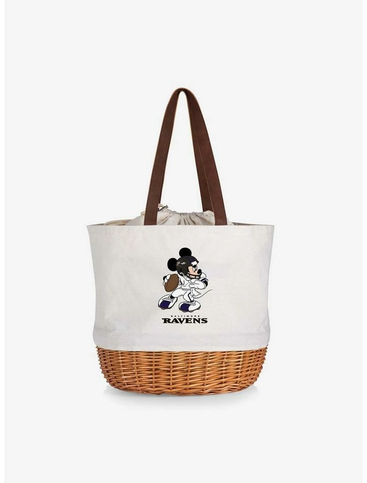Top 10 ๐ Disney Mickey Mouse NFL Baltimore Ravens Canvas Willow Basket Tote ๐ 3 Top 10 ๐ Disney Mickey Mouse NFL Baltimore Ravens Canvas Willow Basket Tote ๐