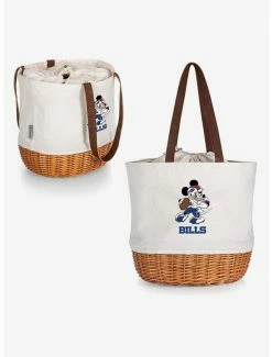 Best deal ⌛ Disney Mickey Mouse NFL Buf Bills Canvas Willow Basket Tote 😉 -Bags & Purses Shop Online 19831573 av4