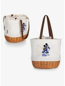 Brand new ⌛ Disney Mickey Mouse NFL Los Angeles Rams Canvas Willow Basket Tote 🌟 -Bags & Purses Shop Online 19831793 av4