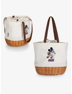 Buy 🔔 Disney Mickey Mouse NFL New York Giants Canvas Willow Basket Tote 🔥 -Bags & Purses Shop Online 19831833 av4