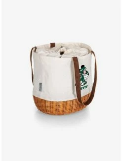 Promo 🌟 Disney Mickey Mouse NFL New York Jets Canvas Willow Basket Tote 😉 -Bags & Purses Shop Online 19831841 av1