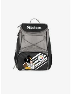 New ❤️ Disney Mickey Mouse NFL Pit Steelers 🎒 Backpack Cooler 🎉