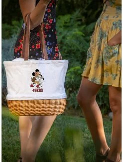 Best deal 😀 Disney Mickey Mouse NFL San Francisco 49Ers Canvas Willow Basket Tote 😉 -Bags & Purses Shop Online 19831865 av3