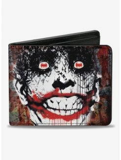 Wholesale 💯 DC Comics Batman Joker Bat Face Bifold Wallet ❤️